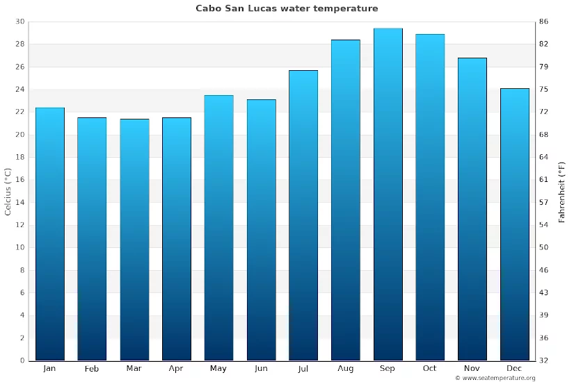 Water Temperatures in Los Cabos Mexico